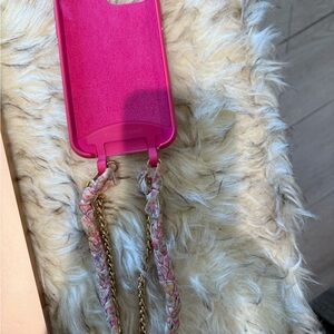 Vera Bradley Pink Phone Case with Strap